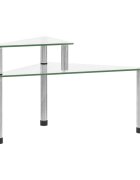 vidaXL Kuchyňská police průhledná 495 x 35 x 19 cm tvrzené sklo