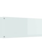 vidaXL Kuchyňský obklad 2 ks Bílá 110 x 40 cm tvrzené sklo