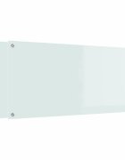 vidaXL Kuchyňský obklad 2 ks Bílá 110 x 50 cm tvrzené sklo
