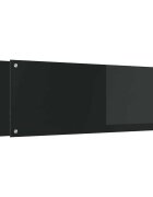 vidaXL Kuchyňský obklad 2 ks Černá 110 x 40 cm tvrzené sklo