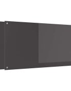 vidaXL Kuchyňský obklad 2 ks Tmavě šedá 120 x 60 cm tvrzené sklo
