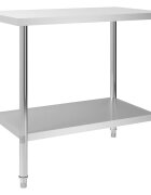 vidaXL Kuchyňský pracovní stůl 100 x 60 x 85 cm nerezová ocel