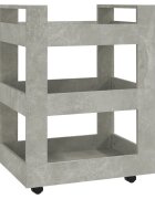 vidaXL Kuchyňský vozík betonově šedá 60 x 45 x 80 cm kompozitní dřevo