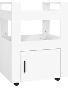 vidaXL Kuchyňský vozík bílý 60 x 45 x 80 cm kompozitní dřevo