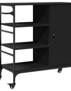 vidaXL Kuchyňský vozík černý 875 x 385 x 845 cm kompozitní dřevo