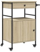 vidaXL Kuchyňský vozík dub sonoma 56 x 43 x 895 cm kompozitní dřevo