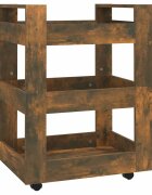 vidaXL Kuchyňský vozík kouřový dub 60 x 45 x 80 cm kompozitní dřevo