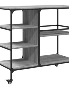 vidaXL Kuchyňský vozík šedý sonoma 100 x 45 x 895 cm kompozitní dřevo