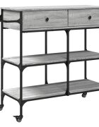 vidaXL Kuchyňský vozík šedý sonoma 105 x 42 x 95 cm kompozitní dřevo