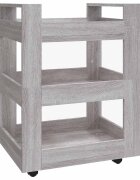 vidaXL Kuchyňský vozík šedý sonoma 60 x 45 x 80 cm kompozitní dřevo
