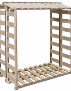 vidaXL Kůlna na dříví 150 x 90 x 176 cm impregnovaná borovice