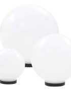 vidaXL Kulovitá LED lampa sada 3 kusů koule 20/30/40 cm PMMA