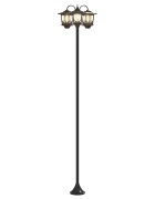 vidaXL Lampa se 3 hlavami Černá 16 x 16 x 187 cm Hliník a ABS