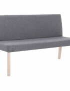 vidaXL Lavice 1395 cm světle šedá polyester