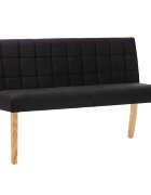 vidaXL Lavice 140 cm černá samet