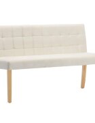 vidaXL Lavice 140 cm krémová samet