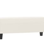 vidaXL Lavice béžová 100x35x41 cm tkanina z mikrovlákna