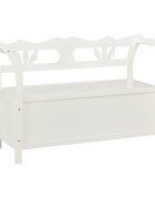 vidaXL Lavice bílá 107 x 45 x 755 cm masivní jedlové dřevo