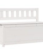 vidaXL Lavice bílá 110 x 41 x 765 cm masivní borovice