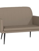 vidaXL Lavice cappuccino 107 x 80 x 81 cm umělá kůže