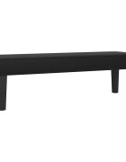vidaXL Lavice černá 100x30x30 cm umělá kůže