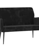 vidaXL Lavice černá 108 x 79 x 79 cm samet