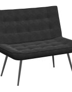 vidaXL Lavice černá 110x74x84 cm samet