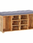 vidaXL Lavice do předsíně 100 x 35 x 47 cm masivní mangovníkové dřevo