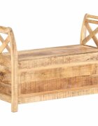 vidaXL Lavice do předsíně 103 x 33 x 72 cm masivní mangovníkové dřevo