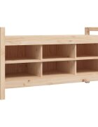 vidaXL Lavice do předsíně 110x40x60 cm masivní borovice