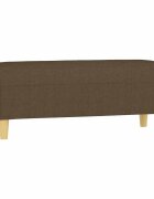 vidaXL Lavice hnědá 100 x 35 x 41 cm textil