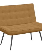vidaXL Lavice hnědá 110x74x84 cm samet