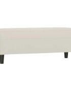 vidaXL Lavice krémová 100 x 35 x 41 cm samet