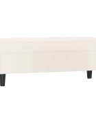 vidaXL Lavice krémová 100x35x41 cm umělá kůže
