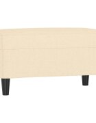 vidaXL Lavice krémová 70 x 35 x 41 cm textil