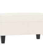 vidaXL Lavice krémová 70x35x41 cm umělá kůže