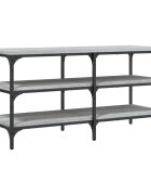 vidaXL Lavice s botníkem šedá sonoma 100x385x49 cm kompozitní dřevo