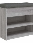 vidaXL Lavice s botníkem šedá sonoma 62 x 32 x 50 cm kompozitní dřevo