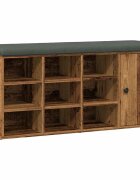 vidaXL Lavice s botníkem starého dřeva 102x32x50 cm Engineered Wood