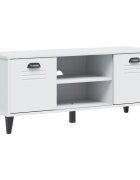 vidaXL Lavice s botníkem VIKEN bílá 106 x 35 x 45 cm kompozitní dřevo