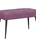 vidaXL Lavice s knoflíkovým prošíváním Fialová 80 x 40 x 46 cm Samet