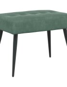 vidaXL Lavice s knoflíkovým prošíváním Mořská zelená 60 x 40 x 45 cm