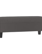 vidaXL Lavice šedá 100x35x41 cm umělá kůže