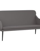 vidaXL Lavice šedá 110 x 76 x 80 cm umělá kůže