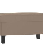 vidaXL Lavice taupe 70 x 35 x 41 cm tkanina z mikrovlákna