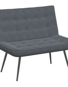 vidaXL Lavice tmavě šedá 110x74x84 cm samet