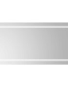 vidaXL LED koupelnové zrcadlo Transparentní 100 x 50 cm tvrzené sklo