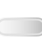 vidaXL LED koupelnové zrcadlo Transparentní 40 x 15 cm tvrzené sklo