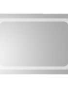 vidaXL LED koupelnové zrcadlo Transparentní 70 x 50 cm tvrzené sklo