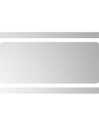 vidaXL LED koupelnové zrcadlo Transparentní 80 x 40 cm tvrzené sklo